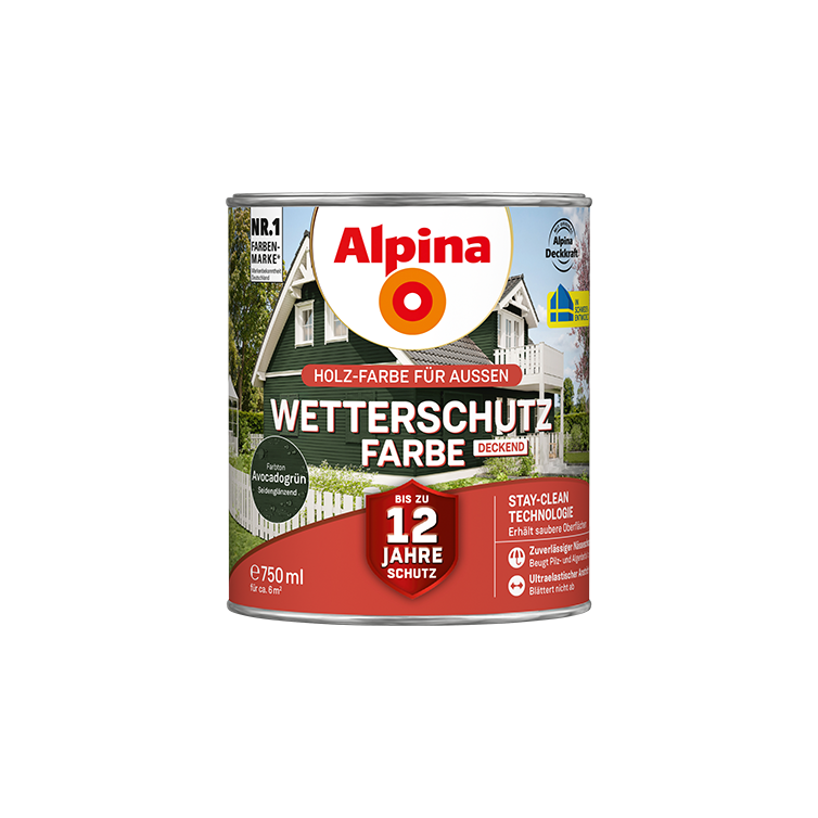wetterschutzfarbe avocadogrün 750ml