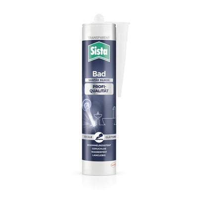 sista bad sanitär silikon transpar 280ml