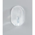 ovalhaken mittel transparent 3er
