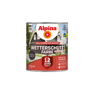 wetterschutzfarbe graubraun 750ml