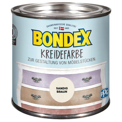 bondex kreidefarbe sandig braun 0,5l