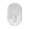 ovalhaken mittel transparent 3er