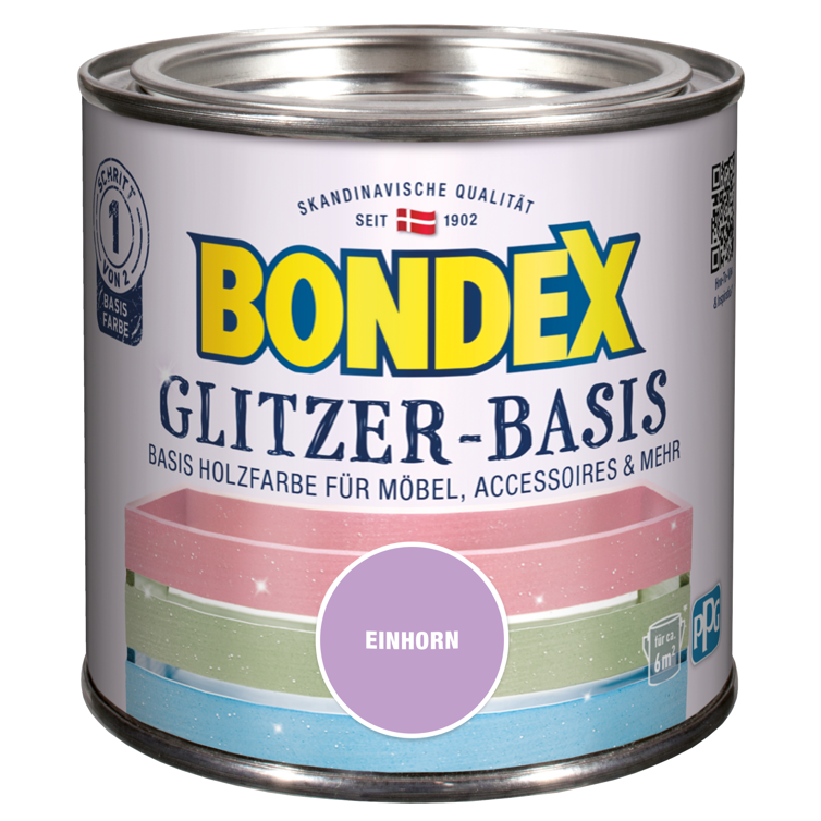 bondex glitzer-basis basis einhorn 0,5l