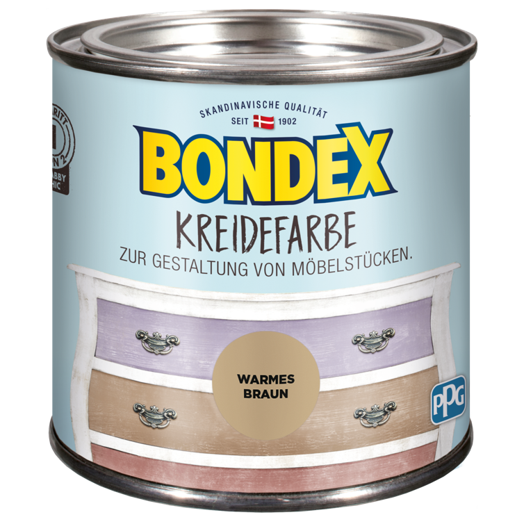 bondex kreidefarbe warmes braun 0,5l