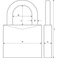 vorhangschloss titalium 64ti/45 b/sb
