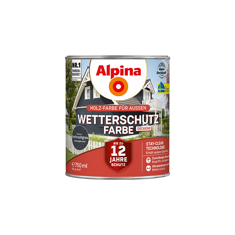 wetterschutzfarbe anthrazit 750ml