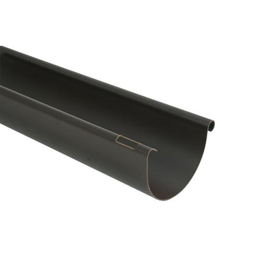 dachrinne halbrund 75 3.0 braun