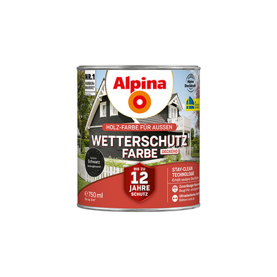 wetterschutzfarbe schwarz 750ml