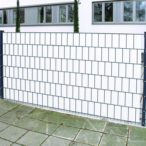 zaunbl. pvc blickdicht 0,19x35m weiß