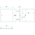 revisionstür softl.weiß 800x800mm
