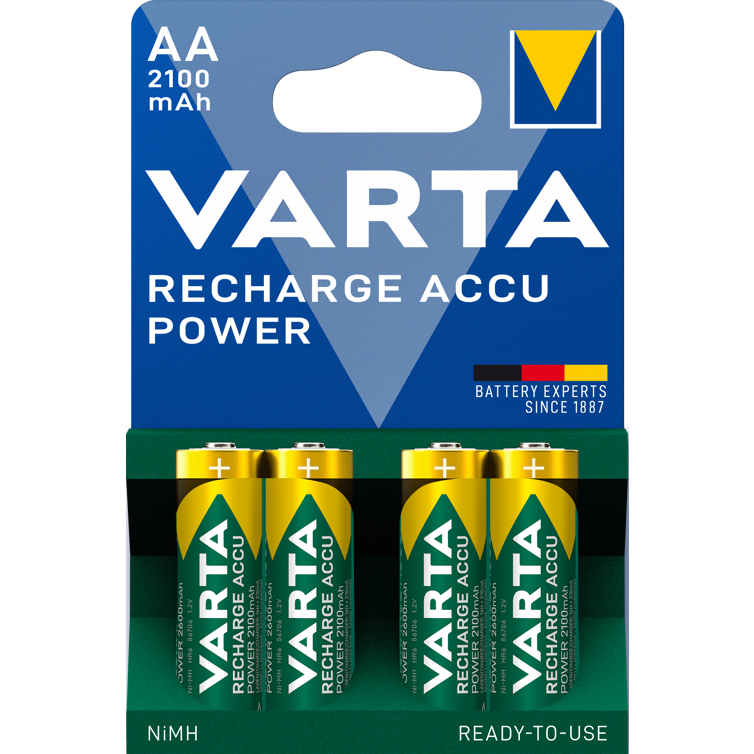 akku power aa 2100mah 4er
