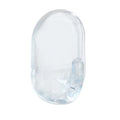 ovalhaken mittel transparent 3er