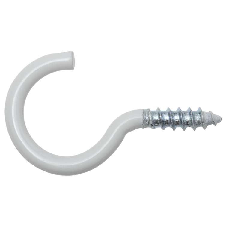 wäscheleinenhaken weiß 4,3x51/19 mm