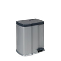 treteimer gunnar 7l+15l silber/anthrazit