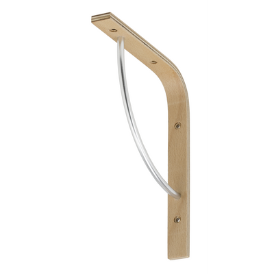schichtholzkonsole buche/met. 120x150 mm
