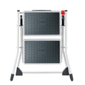 stahl-trittleiter mk60 2 stufen weiß