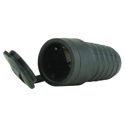 kupplung m.deckel schw.gummi pvc-einsatz