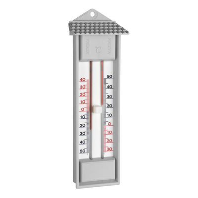 thermometer außen quecksilberfrei grau