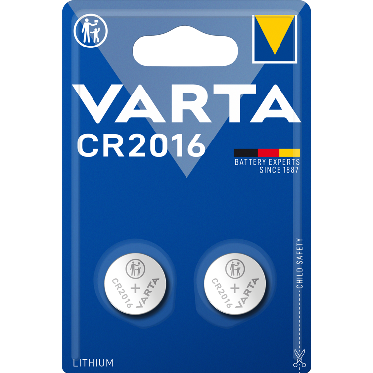 knopfzelle elec. cr2016 3v lithium 2er