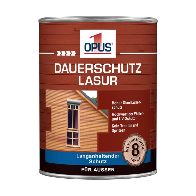 opus1 dauerschutzlasur mahagonie 750ml