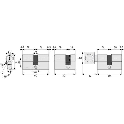 profilzyl. ni. pearl e20 2er-set gl. sb